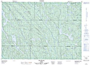 NTS 50k map for Lac Bryson, Quebec
