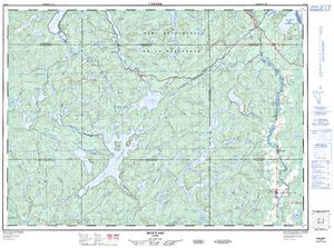 NTS 50k map for Réservoir Baskatong, Quebec