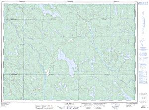 NTS 50k map for Lac Bryson, Quebec