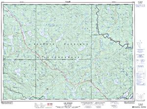 NTS 50k map for Réservoir Baskatong, Quebec