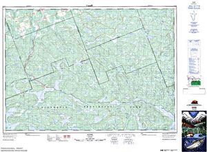 NTS 50k map for Kioshkokwi Lake, Ontario