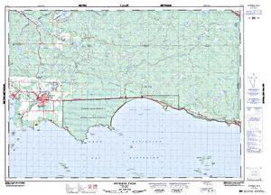 NTS 50k map for Muskie Creek, Ontario