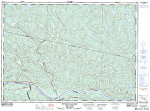 NTS 50k map for Ottawa River, Ontario