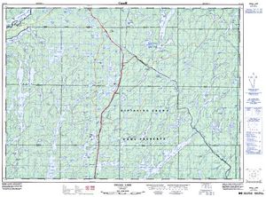 NTS 50k map for Marten River, Ontario