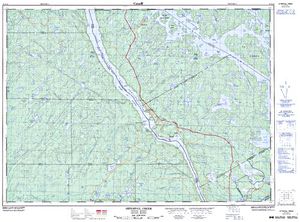 NTS 50k map for Spring Lake, Ontario