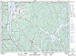 NTS 50k map for Montreal River, Ontario