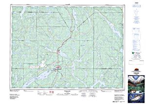 NTS 50k map for Temagami, Ontario
