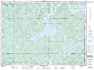 NTS 50k map for Ottawa River, Ontario