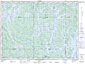 NTS 50k map for Ottawa River, Ontario