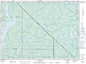 NTS 50k map for Réservoir Baskatong, Quebec