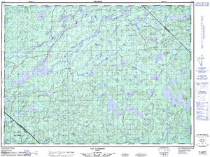 NTS 50k map for Ottawa River, Ontario