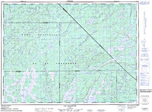 NTS 50k map for Ottawa River, Ontario