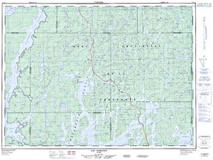 NTS 50k map for Ottawa River, Ontario