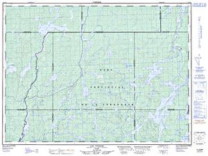 NTS 50k map for Ottawa River, Ontario
