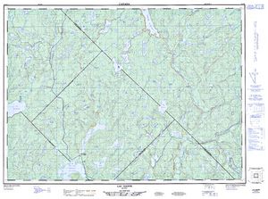 NTS 50k map for Réservoir Baskatong, Quebec
