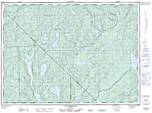 NTS 50k map for Réservoir Baskatong, Quebec