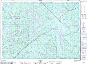 NTS 50k map for Réservoir Baskatong, Quebec