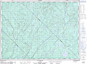 NTS 50k map for Rivière Gatineau, Quebec