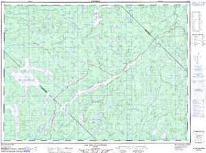 NTS 50k map for Rivière Gatineau, Quebec