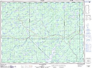 NTS 50k map for Rivière Gatineau, Quebec