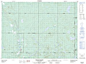 NTS 50k map for Clarice Lake, Ontario