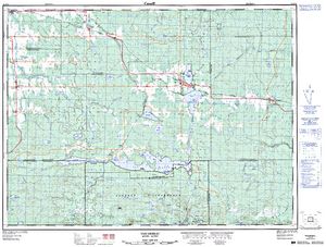 NTS 50k map for Lac Tashereau, Quebec