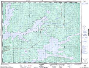 NTS 50k map for Lake Matagami, Quebec