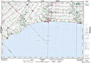 NTS 50k map for Lake Erie, Ontario