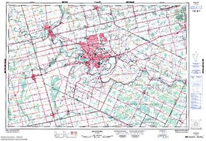NTS 50k map for Levey Lake, Ontario