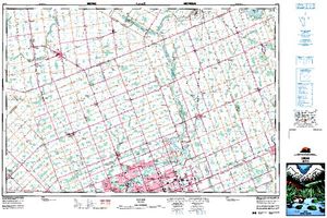 NTS 50k map for Fanshaw Lake, Ontario