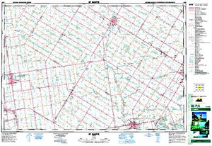 NTS 50k map for North Thames River, Ontario