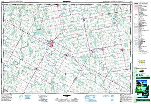 NTS 50k map for Maitland River, Ontario