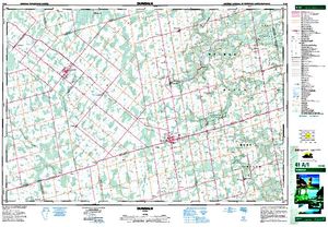 NTS 50k map for Nottawasaga River, Ontario