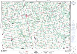 NTS 50k map for Saugeen River, Ontario
