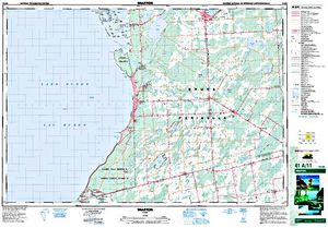 NTS 50k map for Saugeen River, Ontario