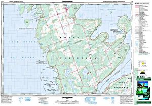 NTS 50k map for Lake Charles, Ontario