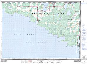 NTS 50k map for Blue Jay Creek, Ontario