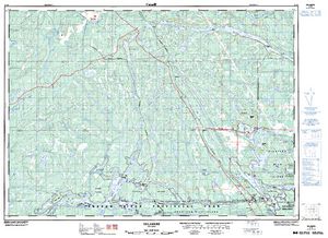 NTS 50k map for Lac Barbotte, Ontario