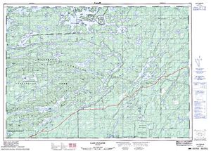 NTS 50k map for Walker Lake, Ontario