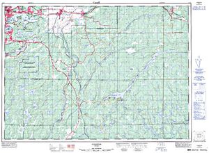 NTS 50k map for Bethel Lake, Ontario