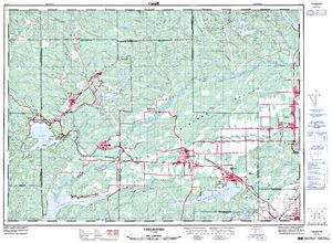 NTS 50k map for Green Lake, Ontario