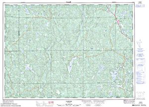 NTS 50k map for Crab Lake, Ontario