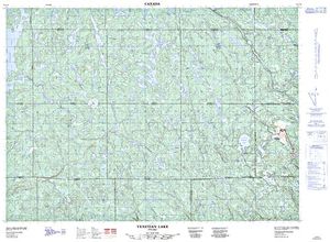 NTS 50k map for Onaping Lake, Ontario