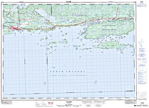 NTS 50k map for Lake Duborne, Ontario