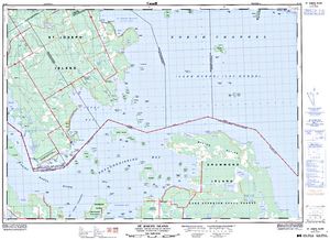 NTS 50k map for Lake Huron, Ontario