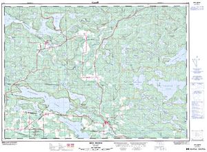 NTS 50k map for Bright Lake, Ontario