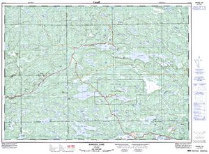 NTS 50k map for Astonish Lake, Ontario