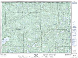 NTS 50k map for Lucille Lake, Ontario