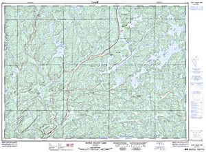 NTS 50k map for Peshu Lake, Ontario