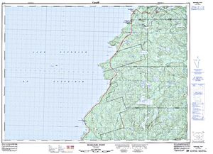 NTS 50k map for Mamainse Lake, Ontario